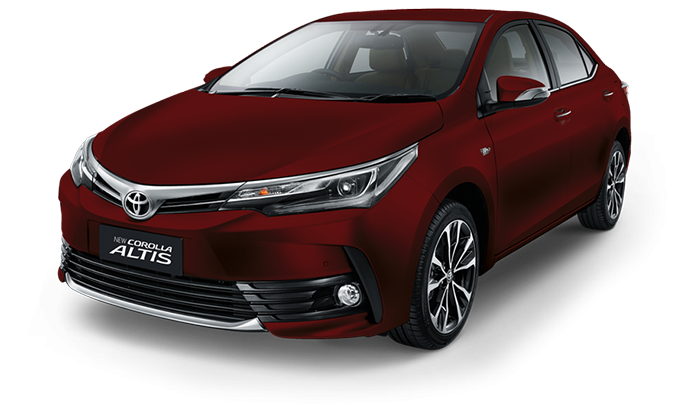 Toyota Corolla Altis red-mica-metallic